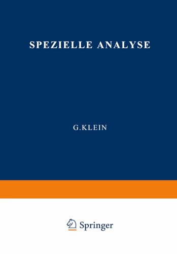 Spezielle Analyse Dritter Teil Organische Stoffe III Besondere Methoden Tabelle [Paperback]