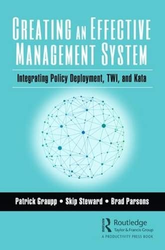 Creating an Effective Management System Integrating Policy Deployment, TWI, and [Paperback]