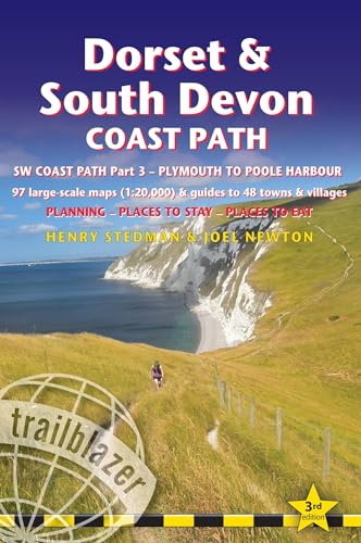 Dorset & South Devon Coast Path: (SW Coast Path Part 3) - Includes 97 Large- [Paperback]