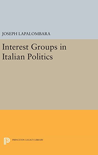 Interest Groups in Italian Politics [Hardcover]