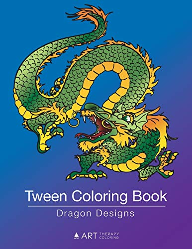 Teen Coloring Book Dragon Designs [Paperback]