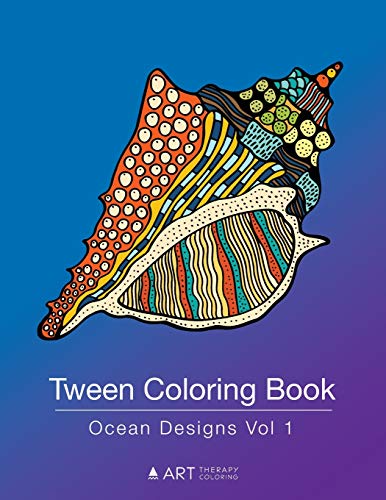 Teen Coloring Book Ocean Designs Vol 1 [Paperback]