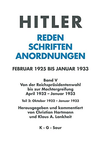 Oktober 1932 - Januar 1933 [Hardcover]