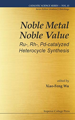 Noble Metal Noble Value Ru-, Rh-, Pd-Catalyzed Heterocycle Synthesis (catalytic [Hardcover]