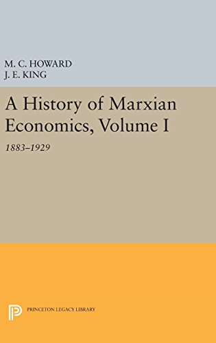 A History of Marxian Economics, Volume I 1883-1929 [Hardcover]