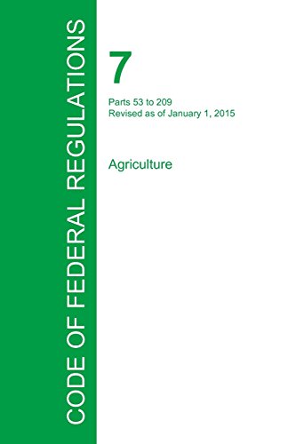 Code Of Federal Regulations Title 7, Volume 3, January 1, 2015 [Paperback]