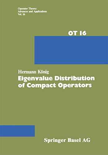 Eigenvalue Distribution of Compact Operators [Paperback]