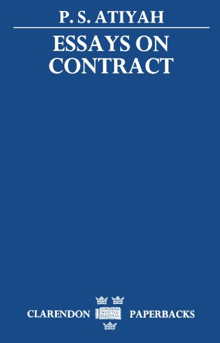 Essays on Contract [Paperback]