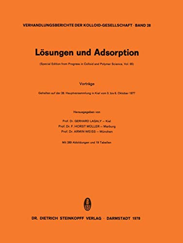 Lsungen und Adsorption [Paperback]