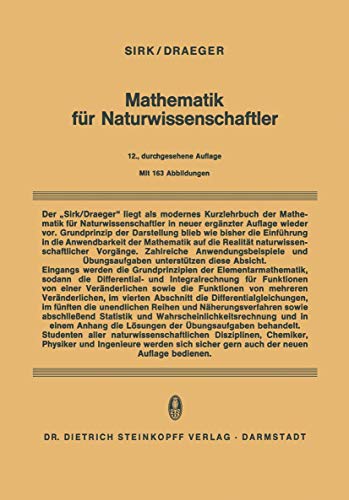 Mathematik fr Naturwissenschaftler [Paperback]