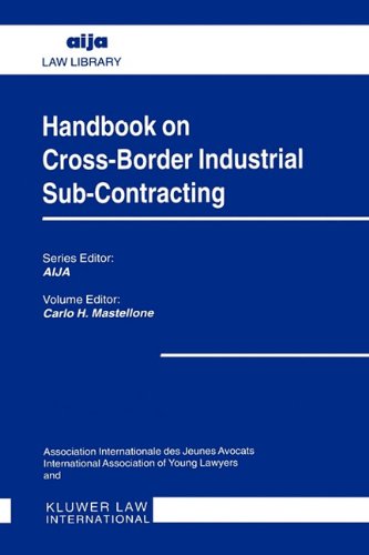 Handbook on Cross-Border Industrial Sub-Contracting [Hardcover]