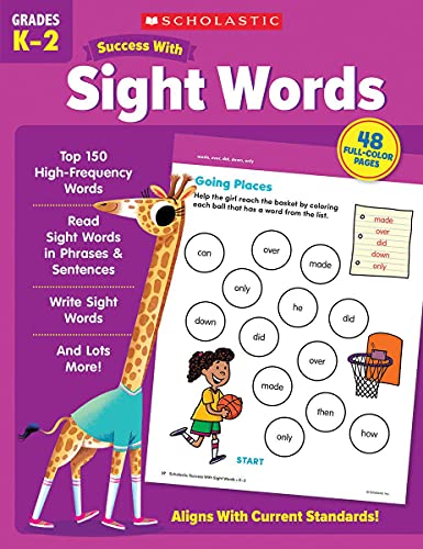 Scholastic Success with Sight Words Workbook [Paperback]