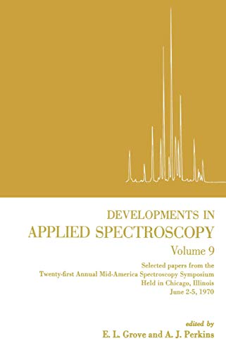 Developments in Applied Spectroscopy [Paperback]