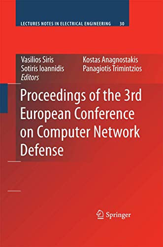 Proceedings of the 3rd European Conference on Computer Network Defense [Paperback]