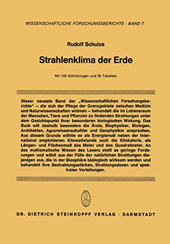 Strahlenklima der Erde [Paperback]