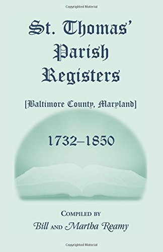 St. Thomas' Parish Register, 1732-1850 [Paperback]