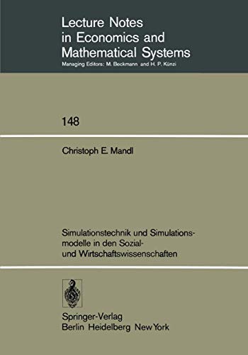 Simulationstechnik und Simulationsmodelle in den Sozial- und Wirtschaftsissensc [Paperback]