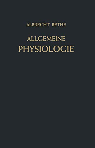 Allgemeine Physiologie [Paperback]