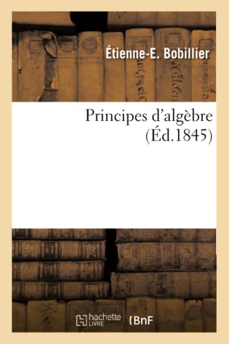 Principes D'Algebre