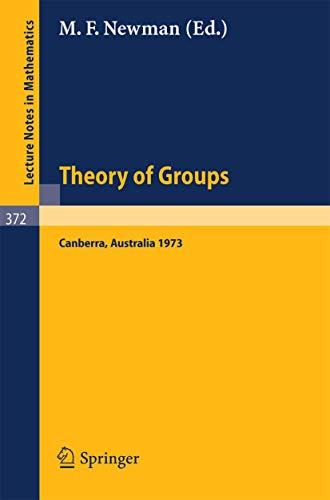 Proceedings of the Second International Conference on the Theory of Groups: Aust [Paperback]