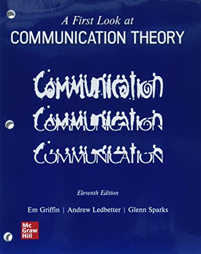 Looseleaf for A First Look at Communication Theory [Loose-leaf]