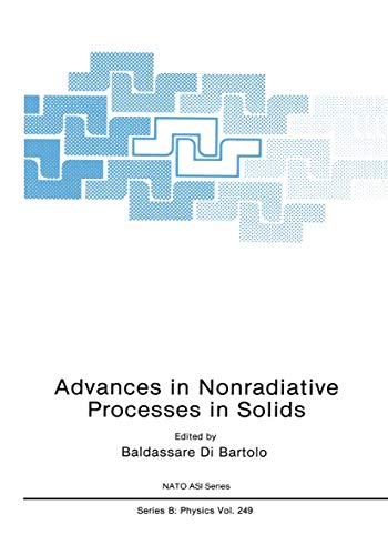 Advances in Nonradiative Processes in Solids [Paperback]