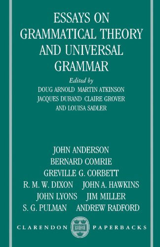 Essays on Grammatical Theory and Universal Grammar [Paperback]