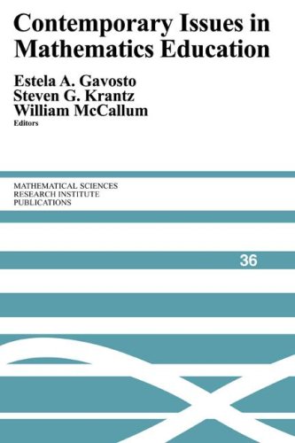 Contemporary Issues in Mathematics Education [Paperback]