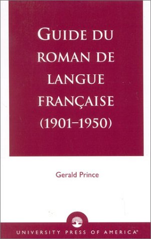 Guide du Roman de Langue Francaise (1901-1950) [Paperback]