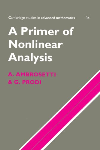 A Primer of Nonlinear Analysis [Paperback]