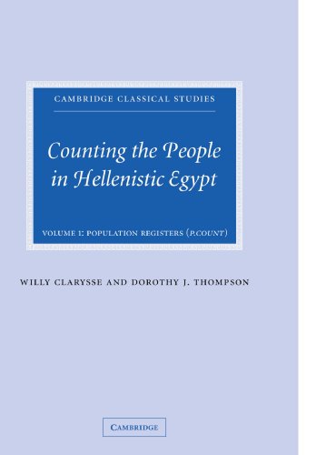 Counting the People in Hellenistic Egypt [Paperback]