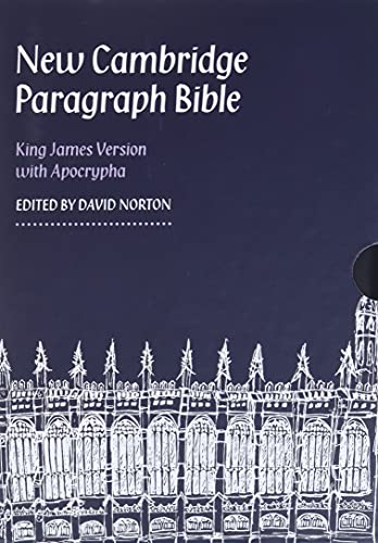 New Cambridge Paragraph Bible with Apocrypha, Black Calfskin Leather, KJ595:TA B [Leather / fine bindi]