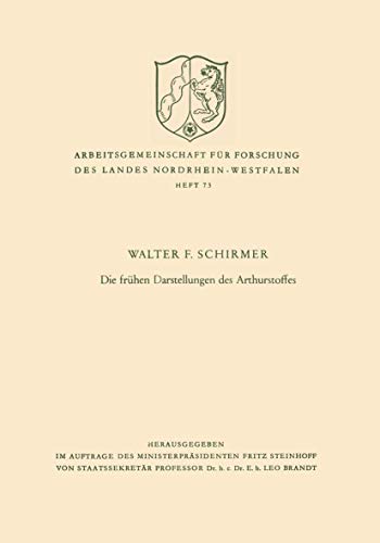 Die frhen Darstellungen des Arthurstoffes [Paperback]