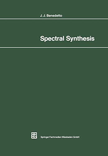 Spectral Synthesis [Paperback]