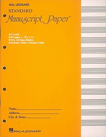 Standard Manuscript Paper ( Yellow Cover) [Paperback]