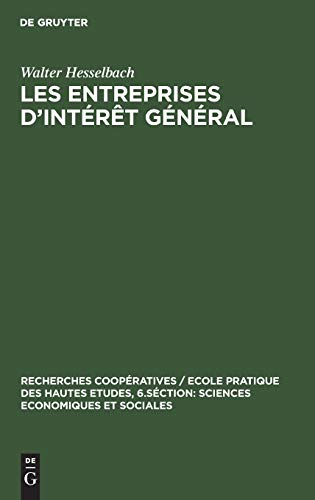 Entreprises d'Intrt Gnral [Hardcover]