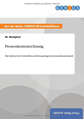 Prozesskostenrechnung (german Edition) [Paperback]