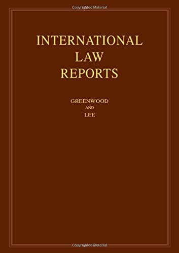 International Law Reports: Volume 196 [Hardcover]