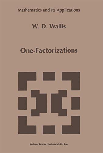 One-Factorizations [Paperback]