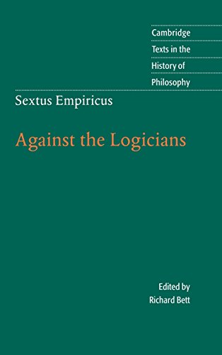 Sextus Empiricus Against the Logicians [Hardcover]