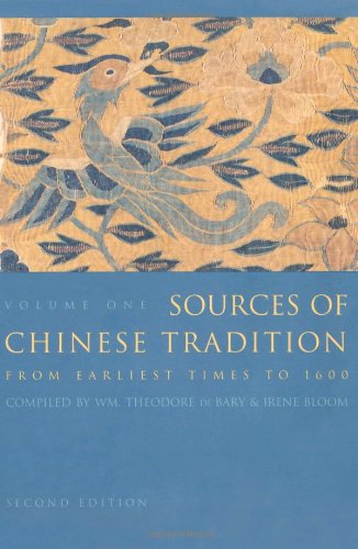 Sources Of Chinese Tradition, Vol. 1 [Paperback]