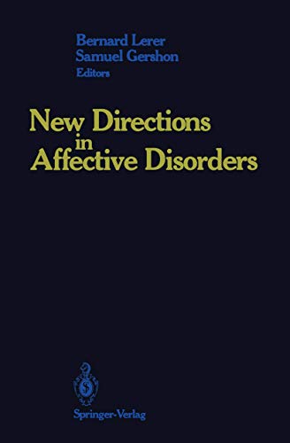 New Directions in Affective Disorders [Paperback]