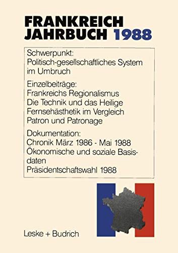 Frankreich-Jahrbuch 1988: Politik, Wirtschaft, Gesellschaft, Geschichte, Kultur [Paperback]