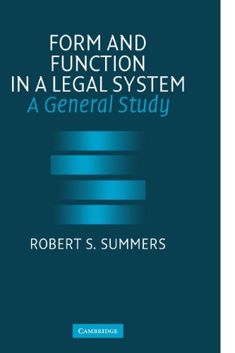 Form and Function in a Legal System A General Study [Paperback]