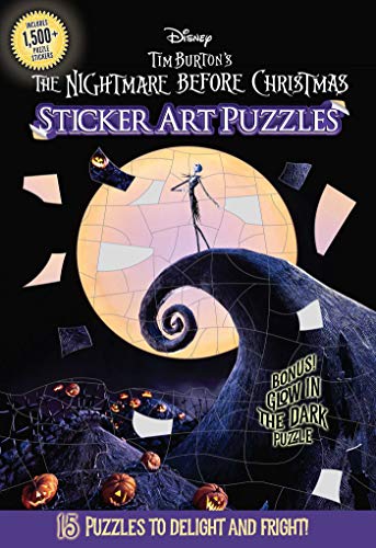 Disney Tim Burton's The Nightmare Before Christmas Sticker Art Puzzles [Paperback]