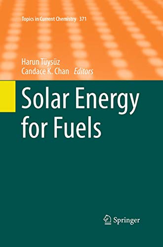 Solar Energy for Fuels [Paperback]