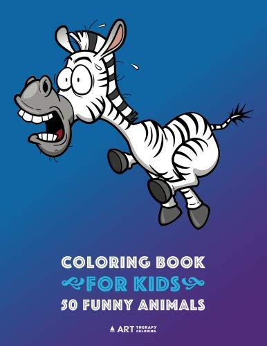 Coloring Book for Kids  50 Funny Animals [Paperback]