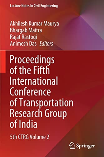 Proceedings of the Fifth International Conference of Transportation Research Gro [Paperback]