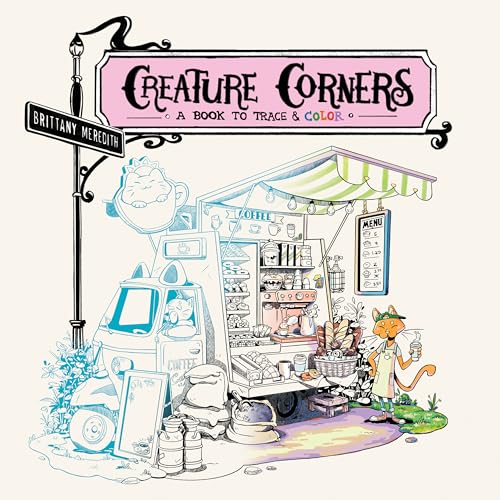 Creature Corners: A Book to Trace and Color [Paperback]