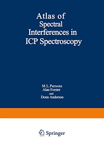 Atlas of Spectral Interferences in ICP Spectroscopy [Paperback]